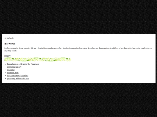 writing screenshot
