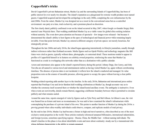 Hollywood/Copperfield screenshot