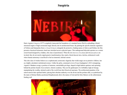 Hollywood/Suspiria screenshot