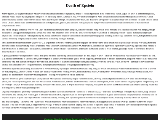 Spence/Death_of_Epstein screenshot