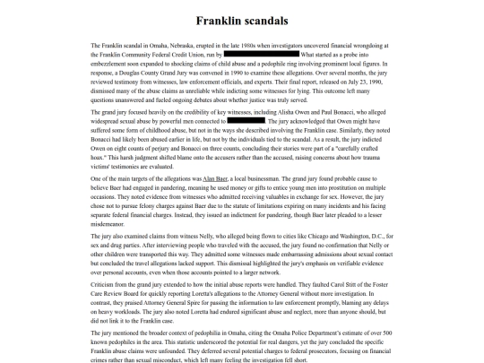 Spence/Franklin-Douglas screenshot