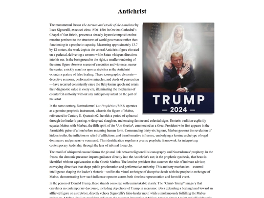Trump/antichrist screenshot