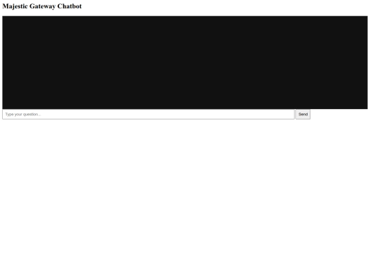 chatbot screenshot