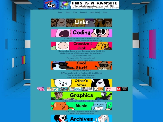 about/links screenshot