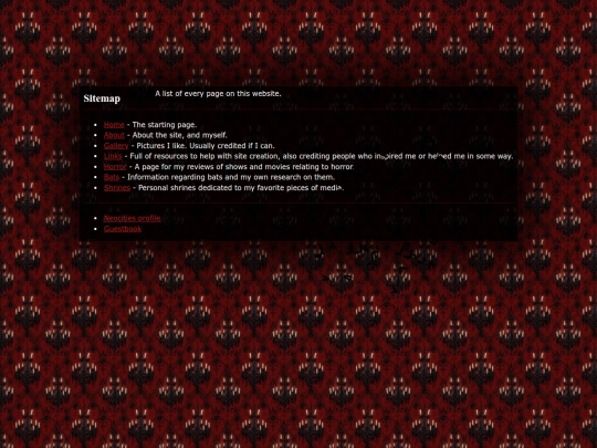 sitemap screenshot