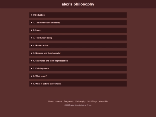 philosophy screenshot