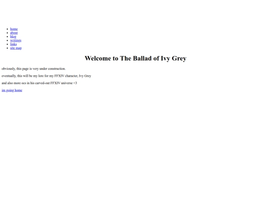 writing/ballad/landing screenshot