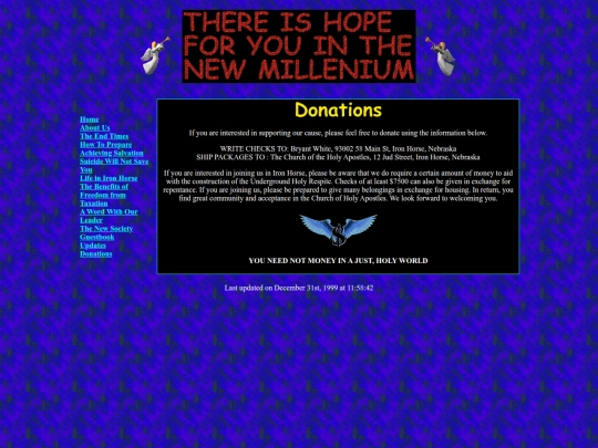 donations screenshot