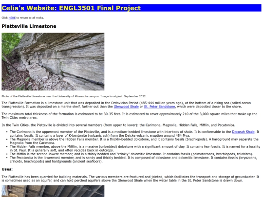 ENGL3501_rocks/platteville screenshot