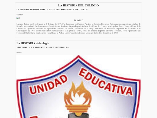 historiadelcolegio screenshot