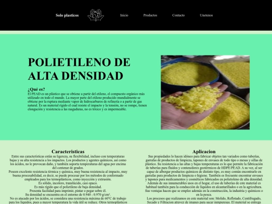 Polietileno de alta densidad screenshot