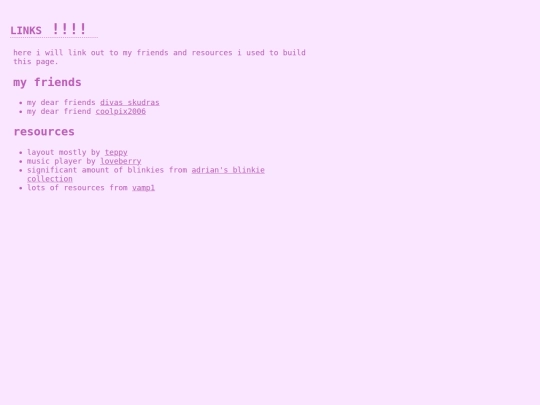 links screenshot