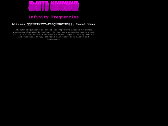 infinity_frequencies screenshot