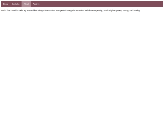 Portfolio links/PortAbout screenshot