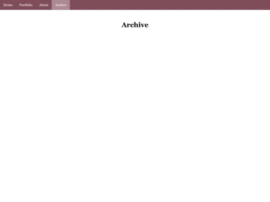 Portfolio links/PortArchives screenshot