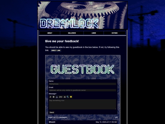 guestbook screenshot