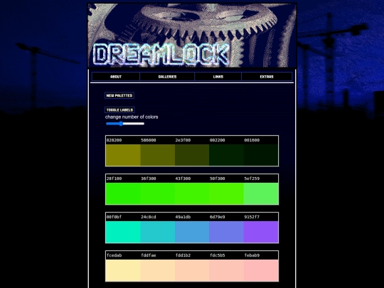 palettes screenshot