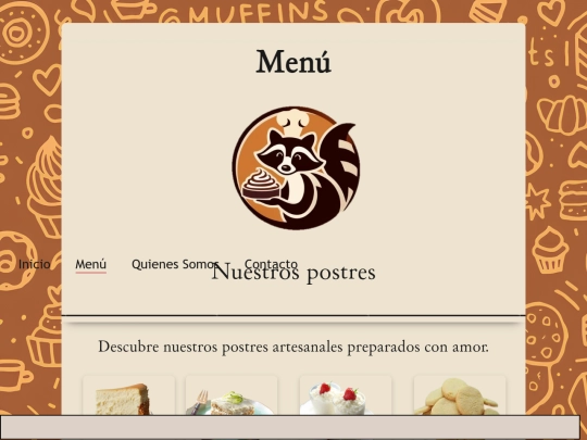 menu screenshot