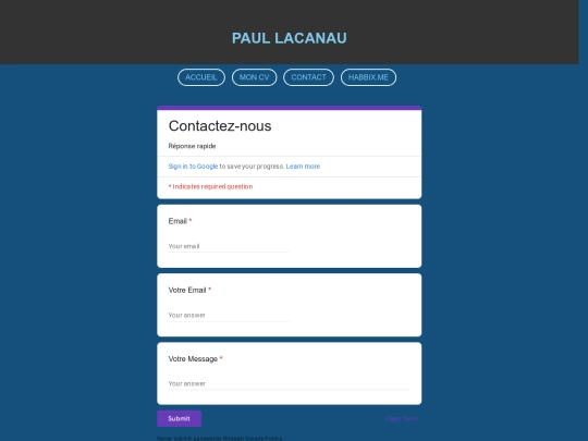 contact screenshot