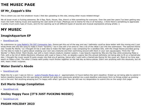 music_plaintext screenshot