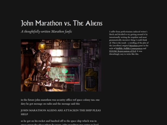 fiction/john_marathon screenshot