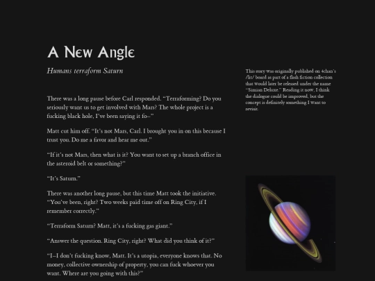 fiction/saturn screenshot