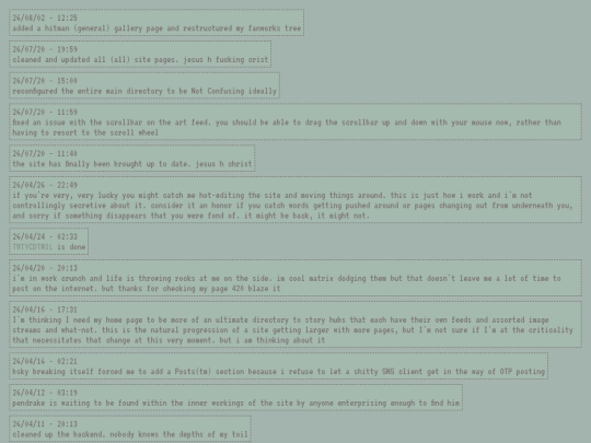 blog/news screenshot