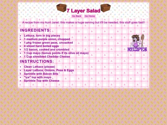 Recipes/7Layer screenshot