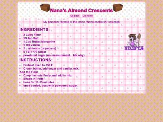 Recipes/Crescents screenshot