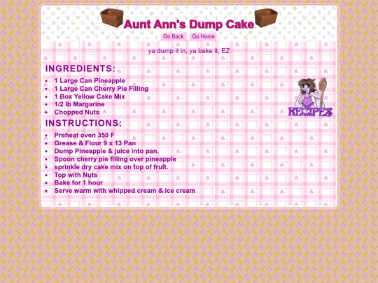 Recipes/Dump screenshot