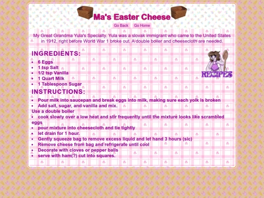 Recipes/EasterChz screenshot