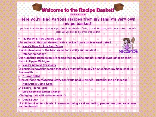 recipes screenshot