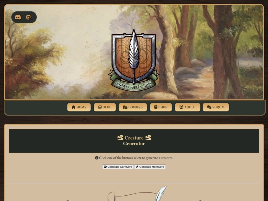 Generators/creaturecreator screenshot