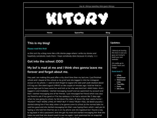 blog screenshot