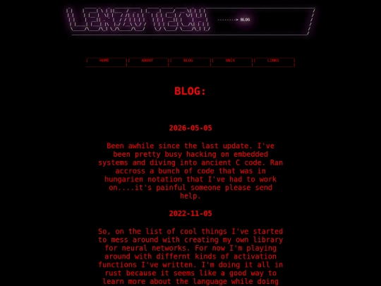 blog screenshot