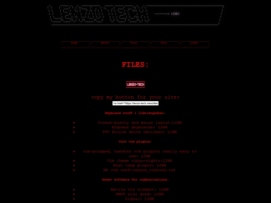links screenshot