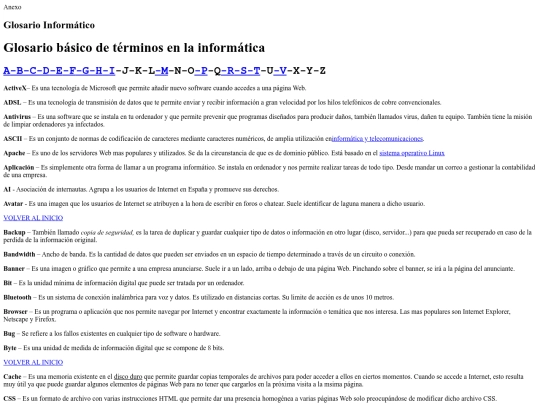 glosario screenshot