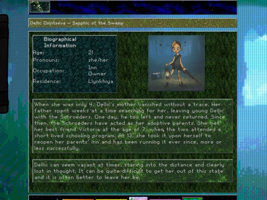 Archive Entries/Characters/Dellic screenshot