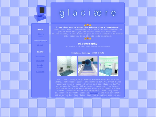 glaciaere/discography screenshot