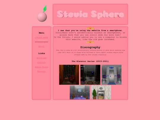 steviasphere/discography screenshot