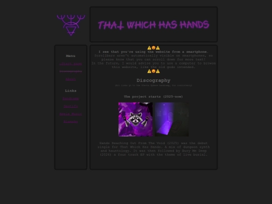 thatwhichhashands/discography screenshot