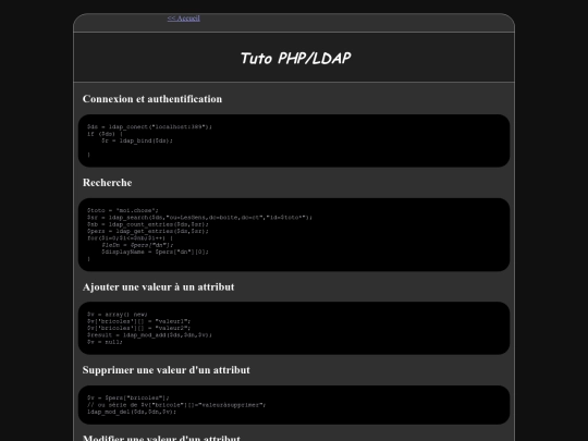 phpldaptuto screenshot
