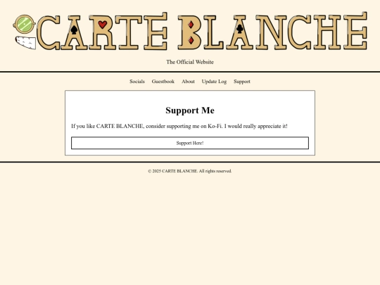 support screenshot