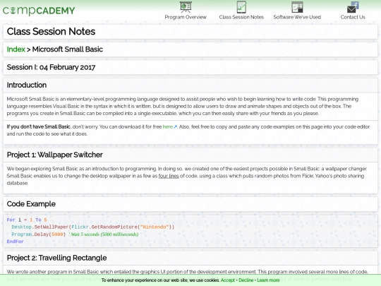 notes/smallbasic screenshot