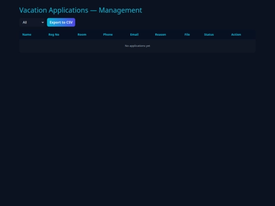 hackathon/management screenshot