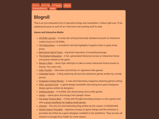 main/info/blogroll screenshot