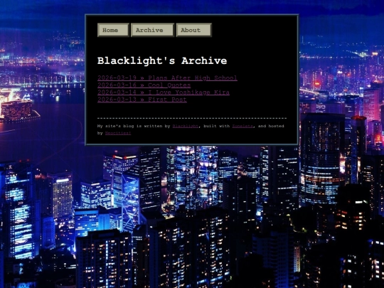 blog/archive screenshot