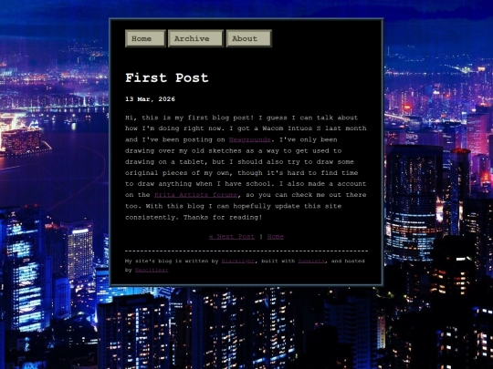 blog/posts/2026-03-13-First-Post screenshot