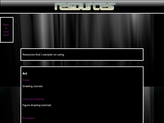 resources screenshot