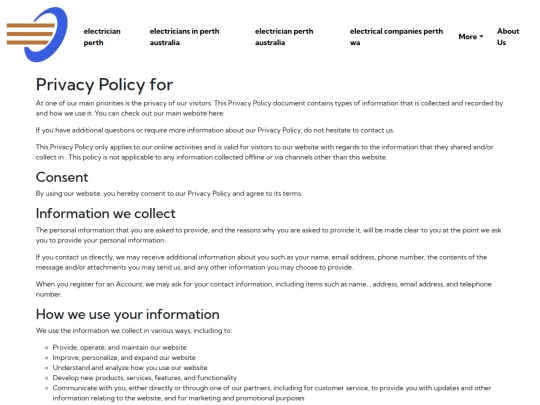 privacy-policy screenshot